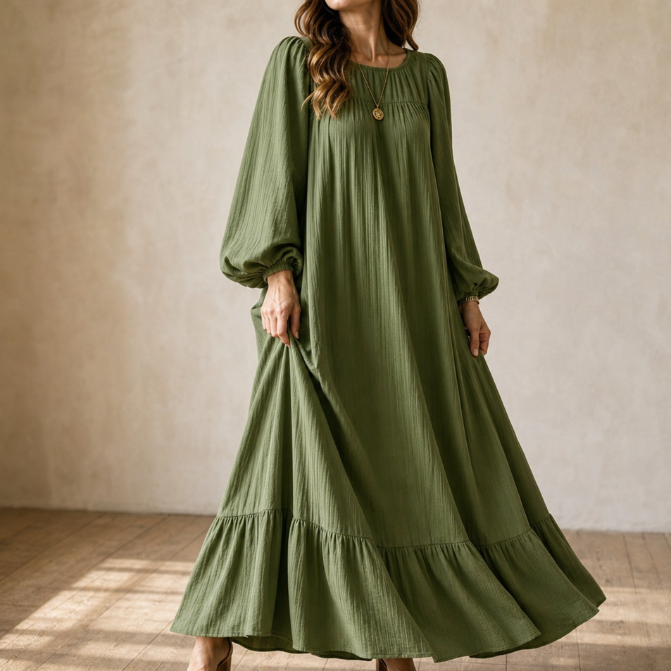 maxi boho dress with sleeves Wearbella – Oversized Bishop Sleeve – Lark & Clover to for effortless style boho wedding guest dress Faherty Women's Coastal Poplin Size:13 US Women (10 UK/AU)