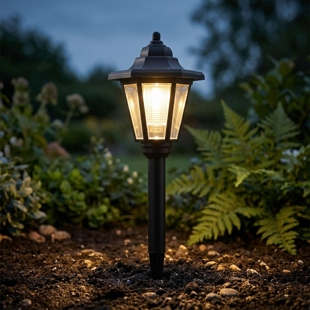 Lumivera – Vintage Hexagonal Solar Garden Light – Lark & Clover