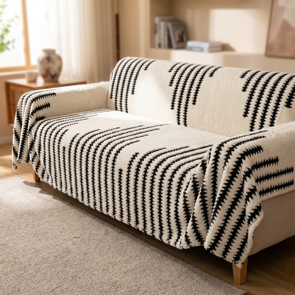 Velura - Non-Slip Plush Couch Cover – Lark & Clover