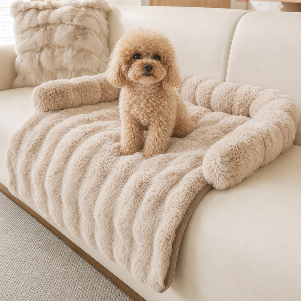 CozyHaven – Plush Bolster Sofa Pet Mat – Lark & Clover