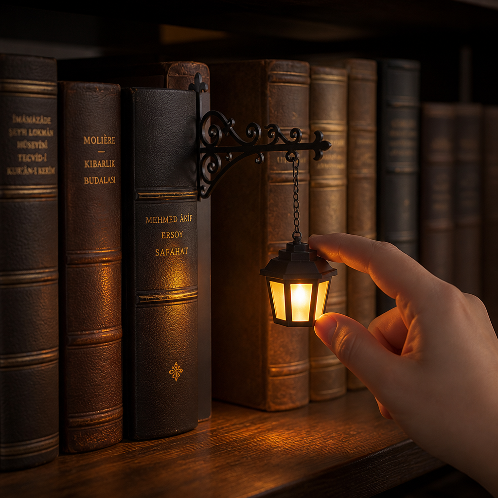 Nightpost – Streetlamp Bookend Shelf Light – Lark & Clover