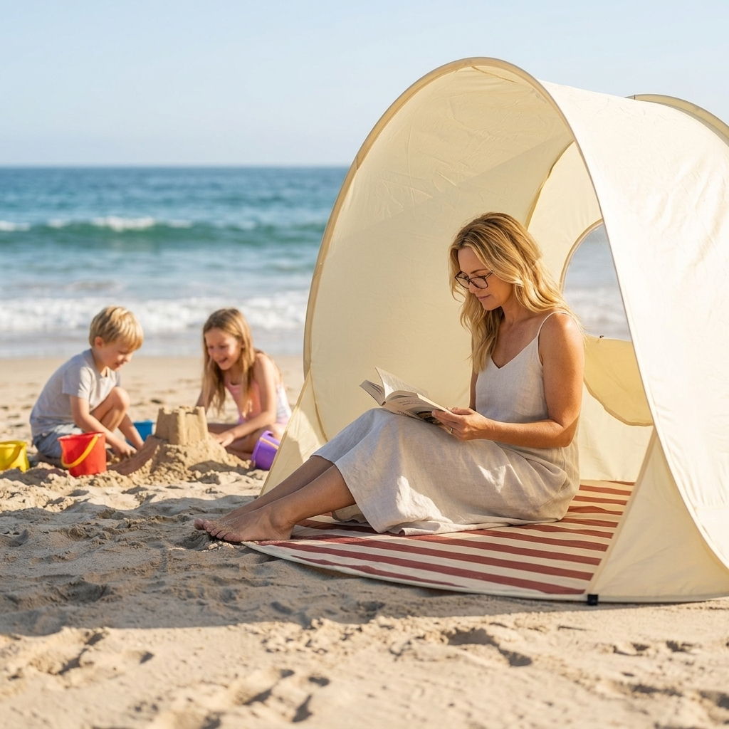 Shadespring – Instant Pop Up Beach Tent
