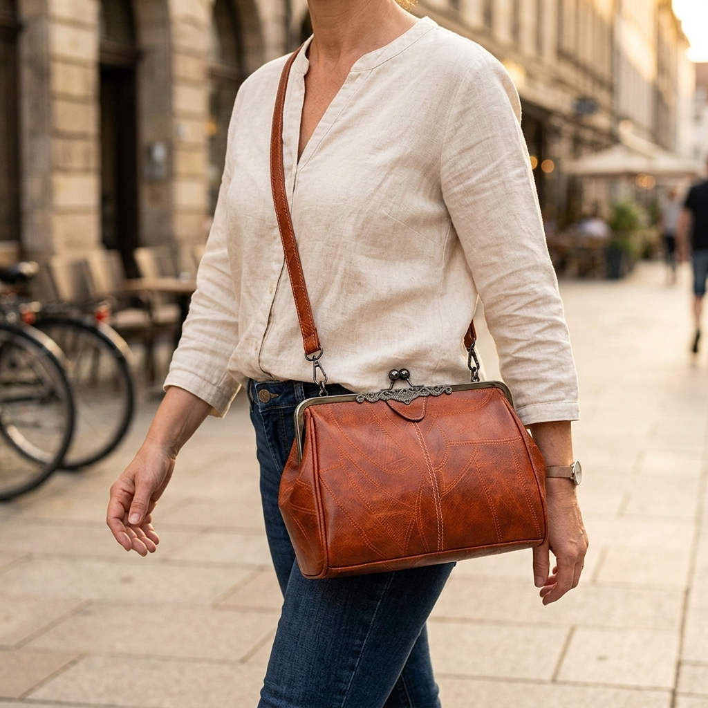 Bellora – Vintage Kiss Lock Handbag – Lark & Clover