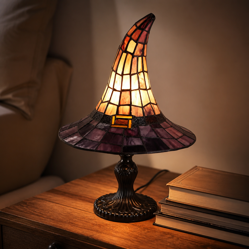 Duskwick – Witch Hat Silhouette Table Lamp – Lark & Clover