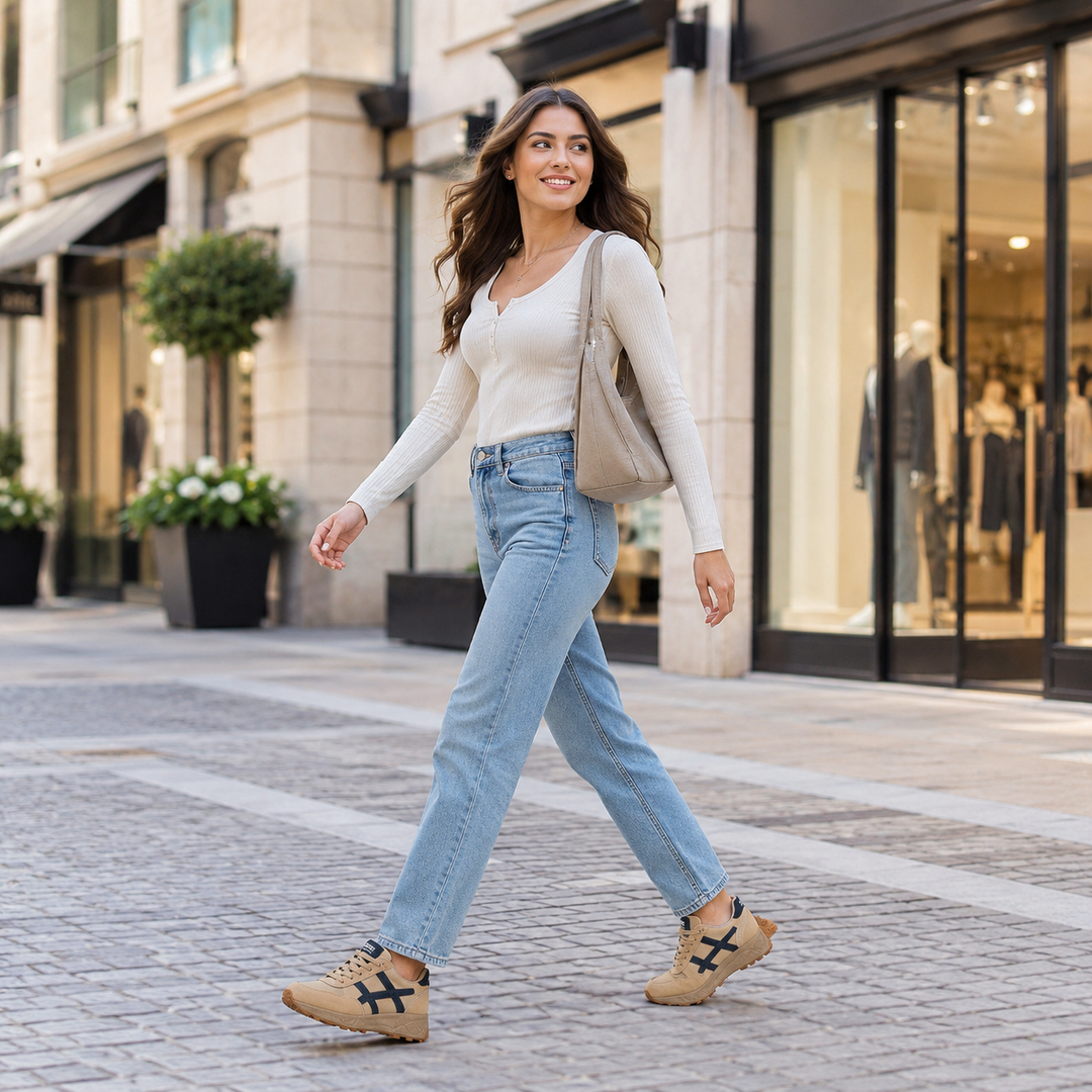 Solenne – Non-Slip Platform Sneakers That Flex With Every Step