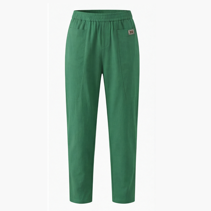 Linara™ – Cotton Linen Tapered Pants