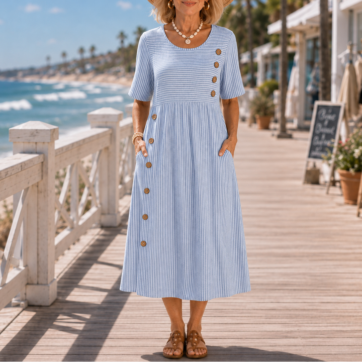 Stripevoy – The Midi Dress That Moves With You, Not Against You