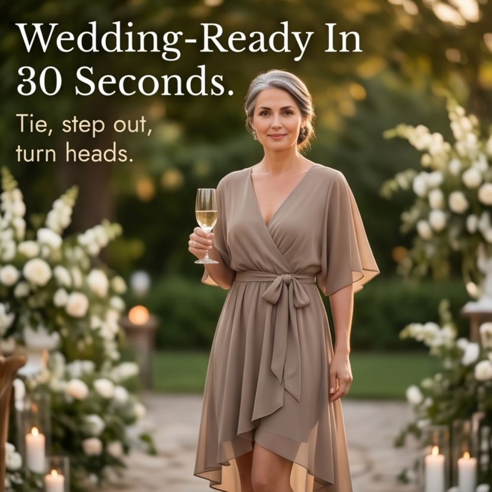 Mirabelle™ – Flowing V-Neck Midi Dress