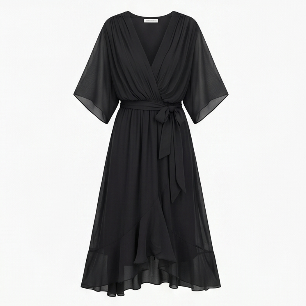 Mirabelle™ – Flowing V-Neck Midi Dress