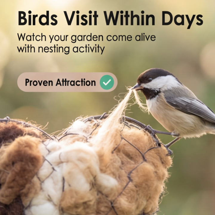 Nestara™ – Heart Shaped Bird Nesting Material Holder