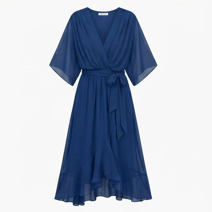Mirabelle™ – Flowing V-Neck Midi Dress