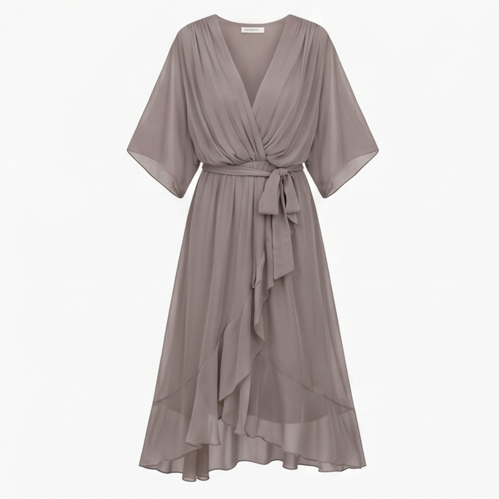 Mirabelle™ – Flowing V-Neck Midi Dress