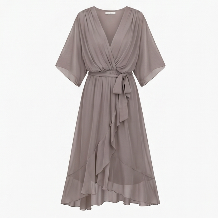 Mirabelle™ – Flowing V-Neck Midi Dress