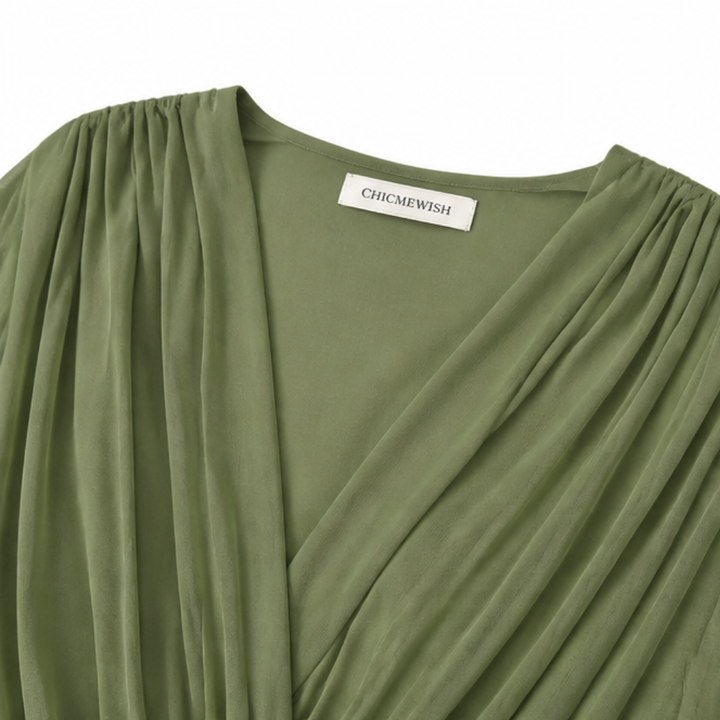 Mirabelle™ – Flowing V-Neck Midi Dress