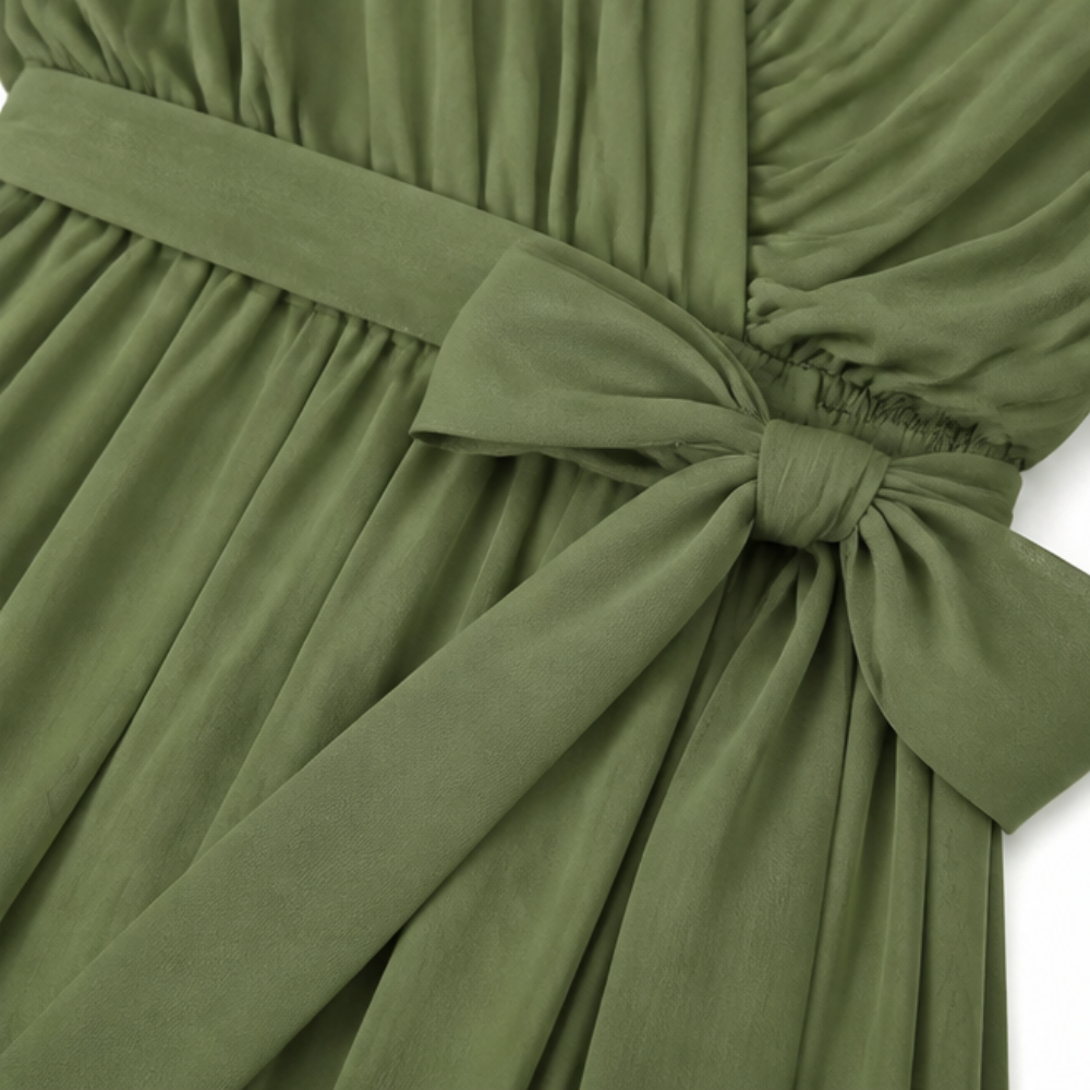 Mirabelle™ – Flowing V-Neck Midi Dress