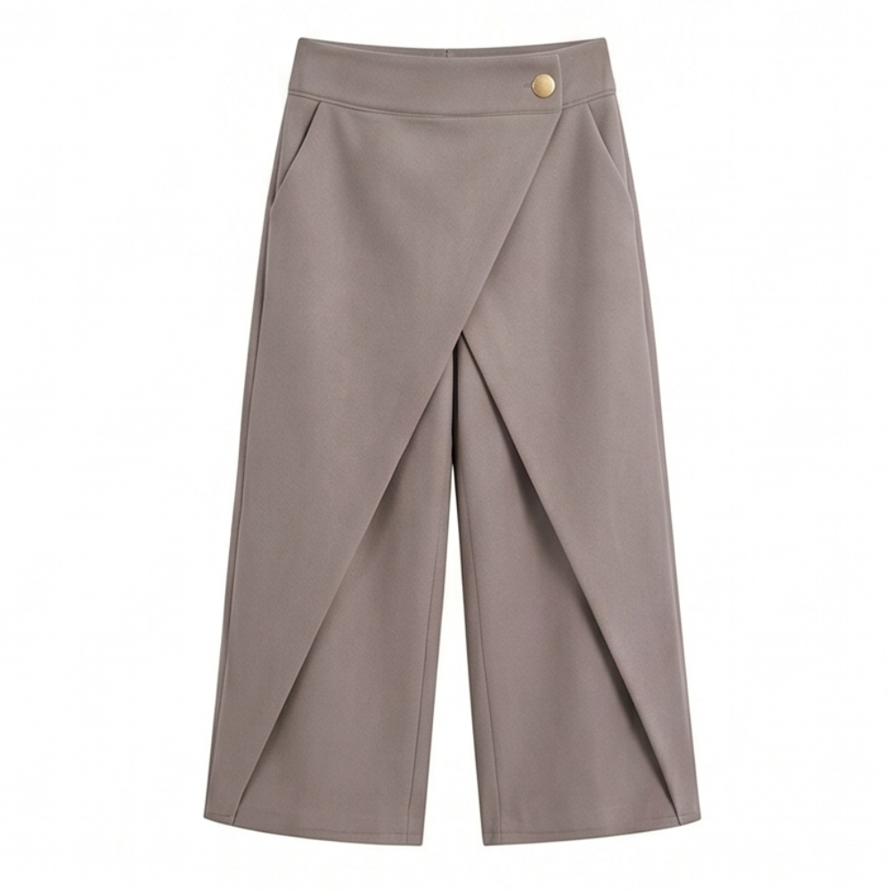 Lunavia™ – Wrap-Front Wide-Leg Pants