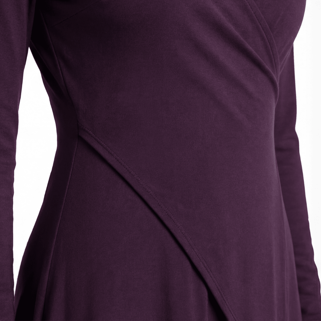 Florenne™ – Asymmetrical Draped High Neck Maxi Dress - Lark & Clover