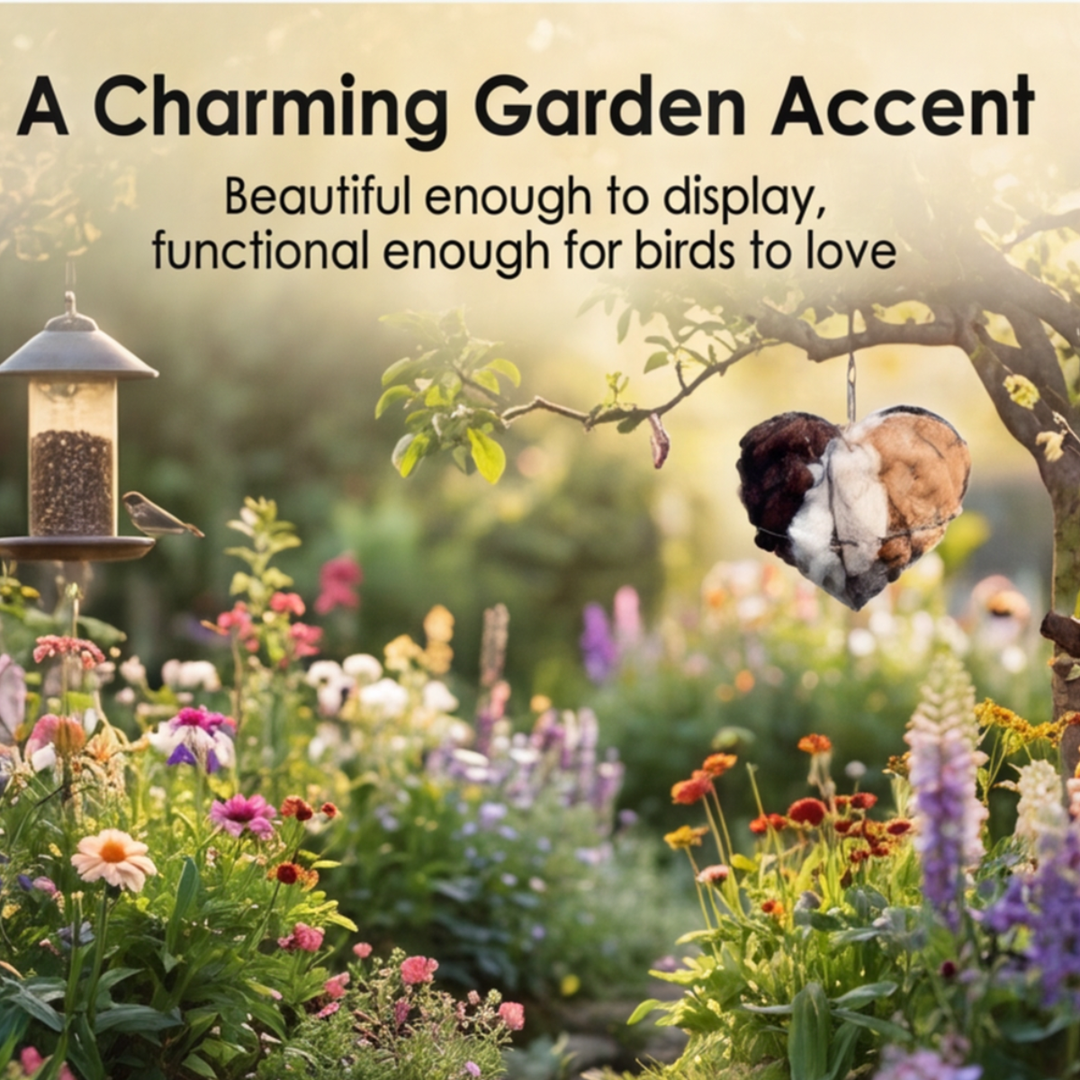 Nestara™ – Heart Shaped Bird Nesting Material Holder