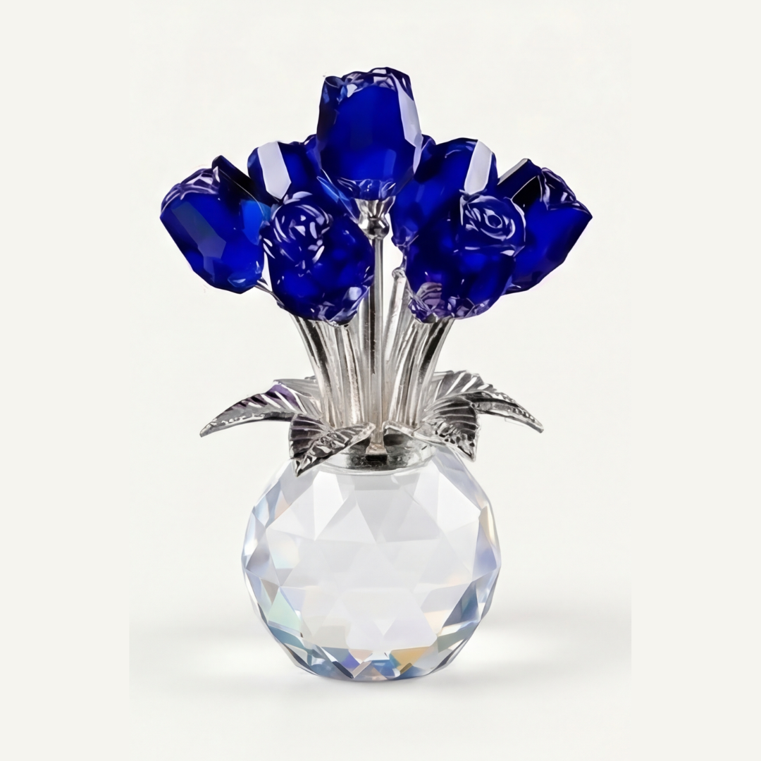 Lumirose™ Crystal Rose Bouquet with Vase