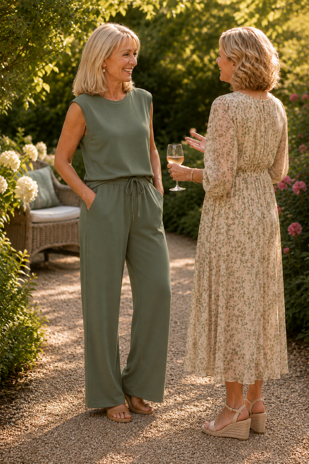 Wearbella – Tank Top And Wide-Leg Pants Set