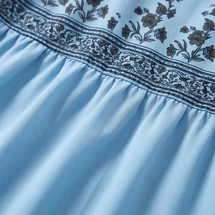 Selaris™ – Smocked Puff Sleeve Maxi Dress
