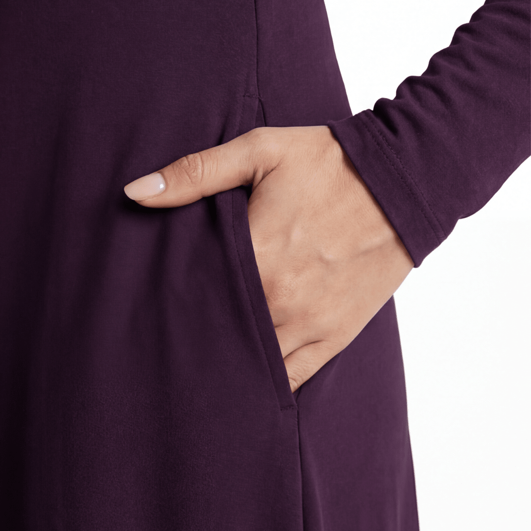 Florenne™ – Asymmetrical Draped High Neck Maxi Dress - Lark & Clover