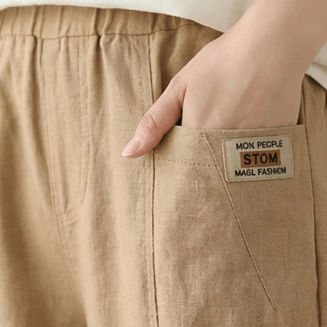 Linara™ – Cotton Linen Tapered Pants - Lark & Clover
