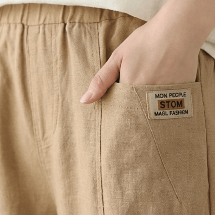 Linara™ – Cotton Linen Tapered Pants - Lark & Clover