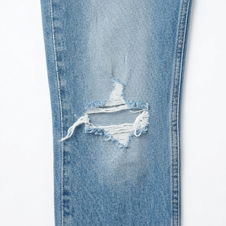 Wearbella™ – Frayed Hem 7/8 Jeans