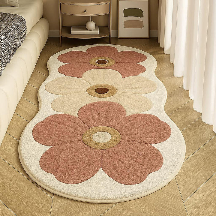 Velveterra™ – Soft Irregular Flower Pattern Rug