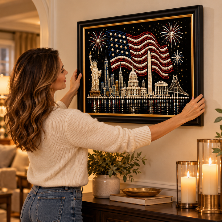 Starweave – 5D Pearl Bead American Flag Art Kit