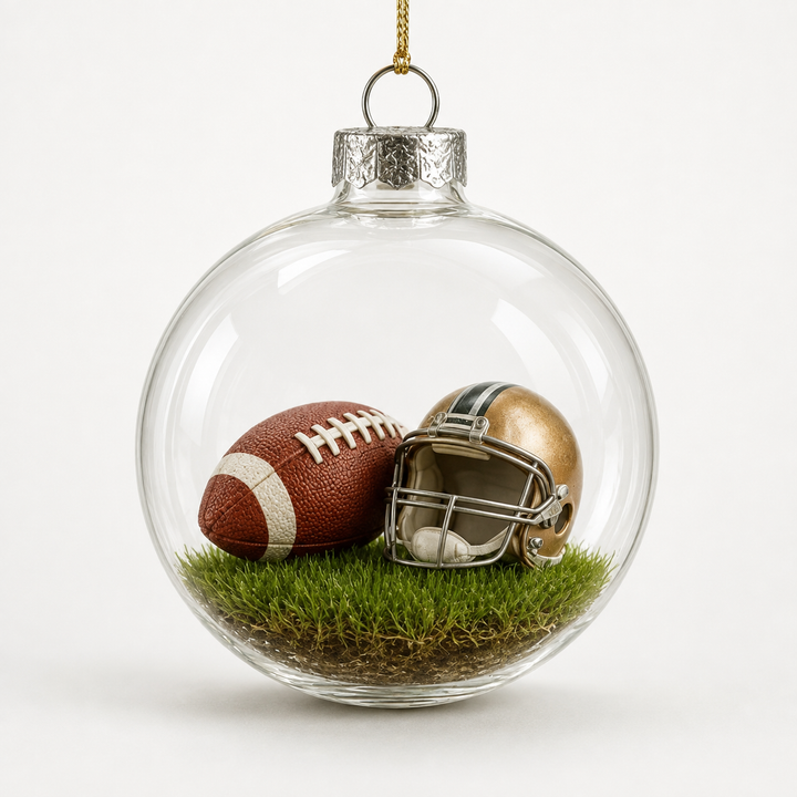 Seasonkeep – Baseball Acrylic Globe Christmas Ornament (2Pcs)