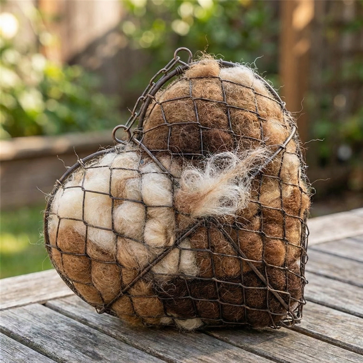 Nestara™ – Heart Shaped Bird Nesting Material Holder