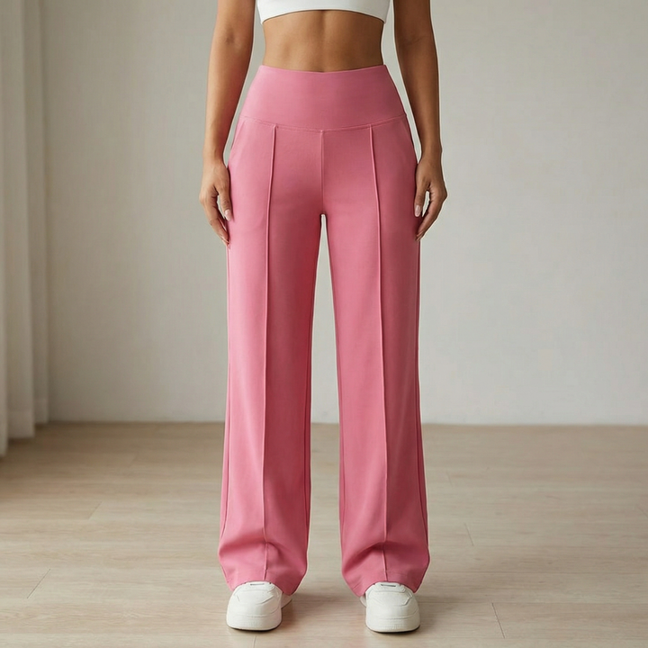 Elyra™ - Wide Leg Yoga Pants with Crossover Waist