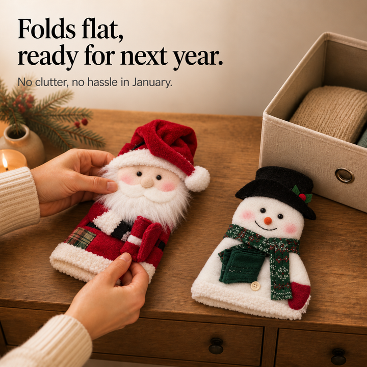 MerryKnob – Santa And Snowman Door Handle Covers