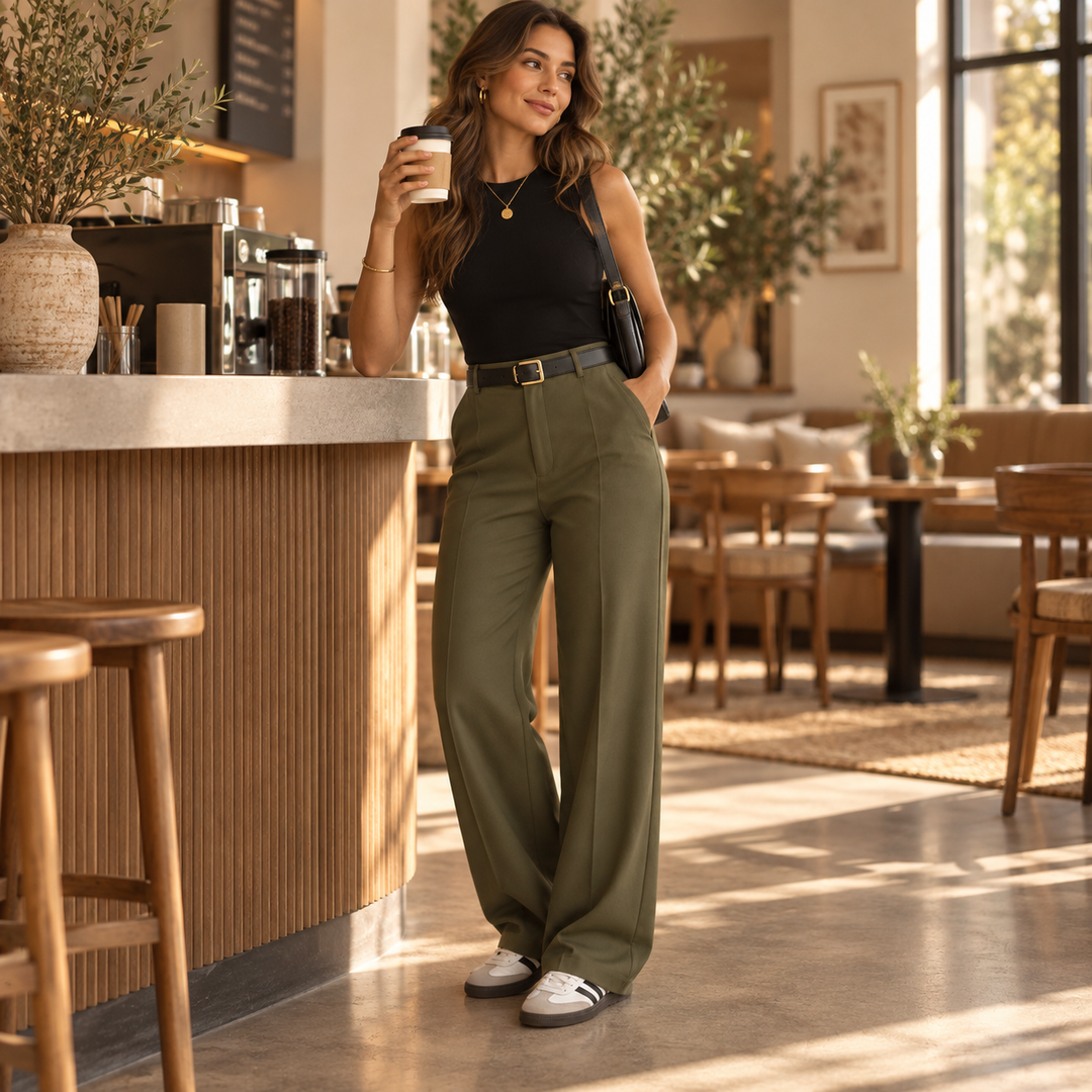 Wearbella – High-Waisted Wide-Leg Trousers