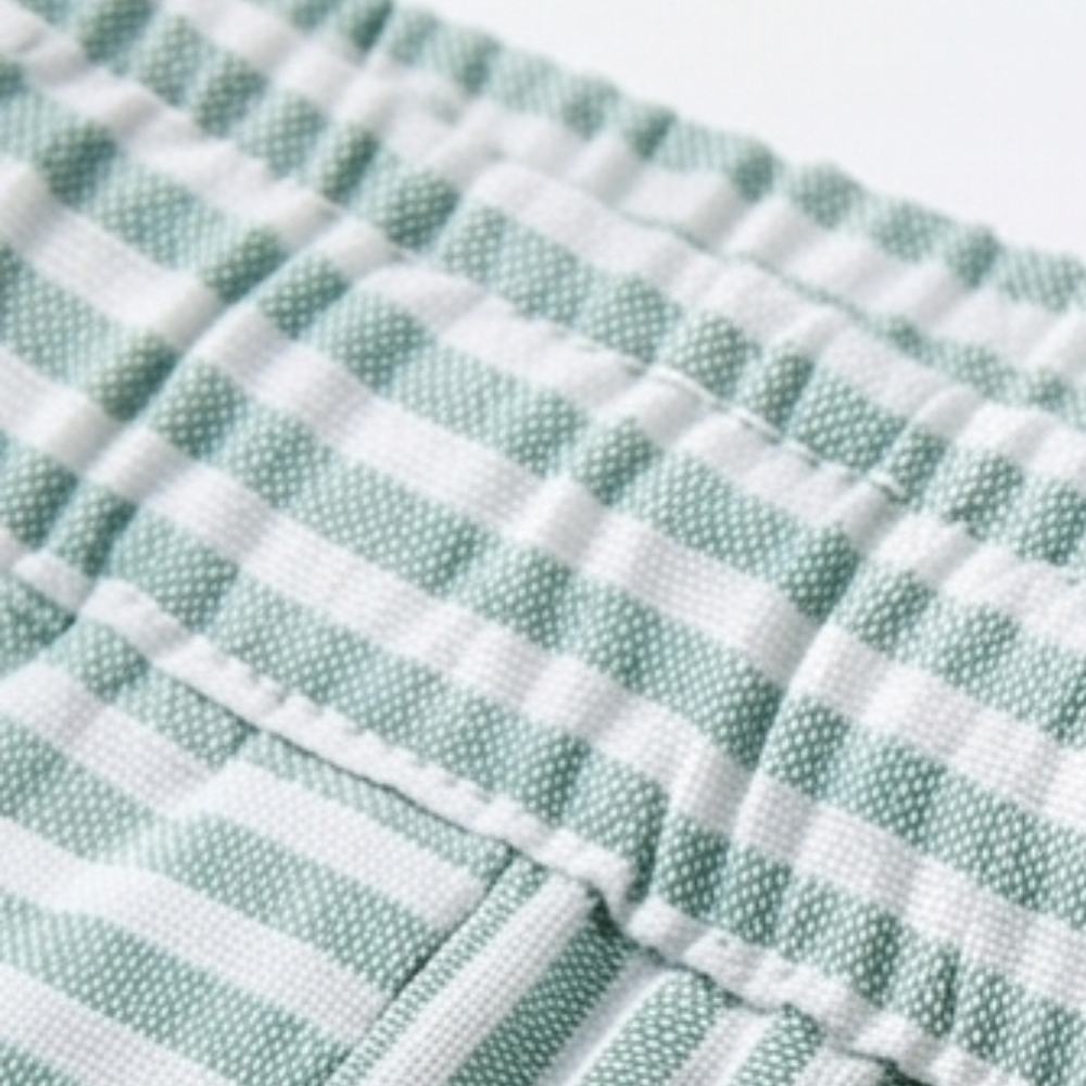Lunavia™ – Striped Linen Pants with Elastic Waist