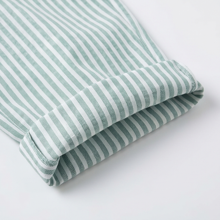 Lunavia™ – Striped Linen Pants with Elastic Waist