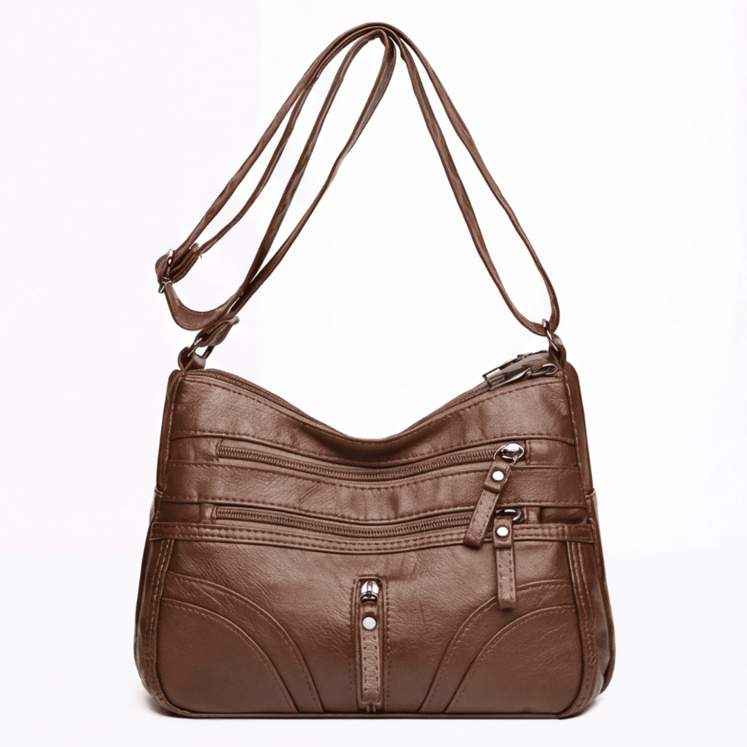 Caressa™ – Soft Leather Multi Pocket Crossbody Bag - Lark & Clover