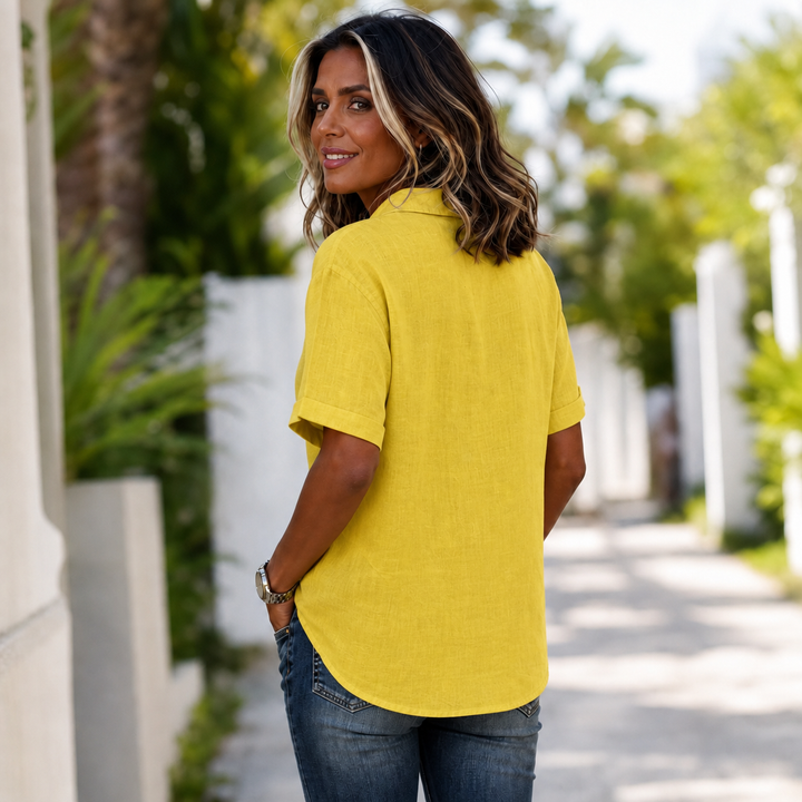 Trueline – Asymmetrical Placket Button-Down Shirt