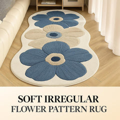 Velveterra™ – Soft Irregular Flower Pattern Rug
