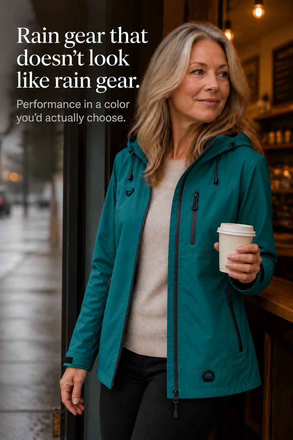 Weathergo – Hooded Waterproof Windproof Rain Jacket
