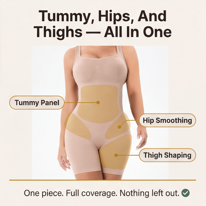 Veluna™ Seamless Full Body Shaping Bodysuit - Lark & Clover
