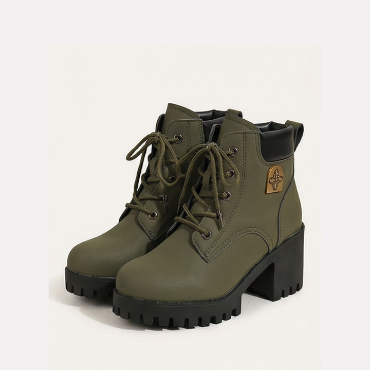 Stridara™ Lightweight Chunky Platform Combat Boot