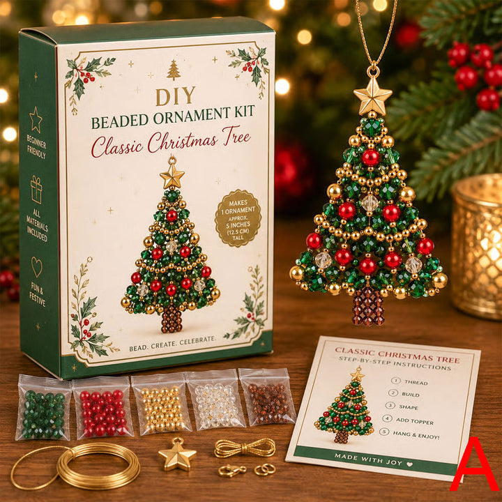 Winterbead – Layered Pearl And Crystal Snowflake Ornament Kit