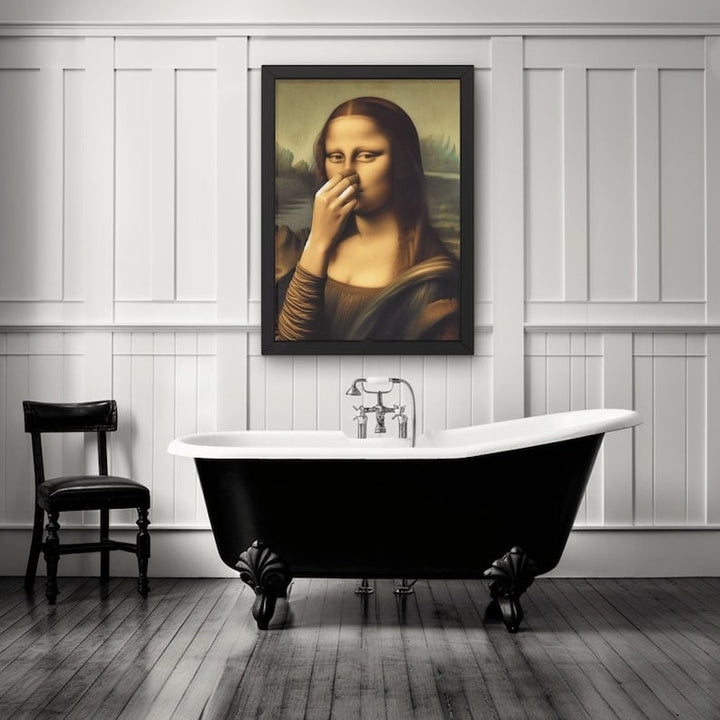 Stinkona™ – Mona Lisa Toilet Humor Print