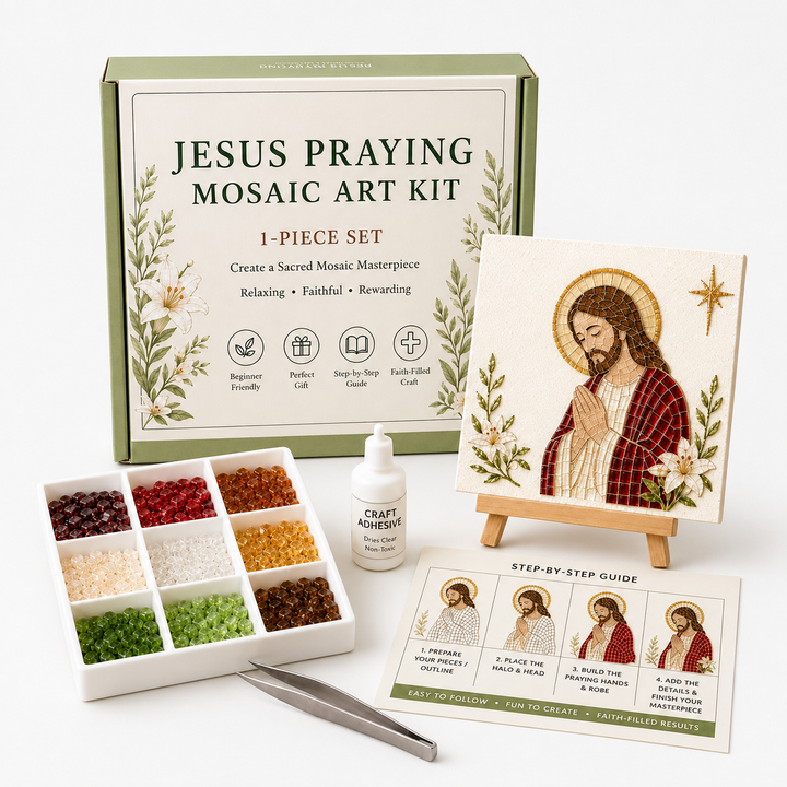 Silent Night Mosaic – Nativity Easel Mosaic Craft Kit