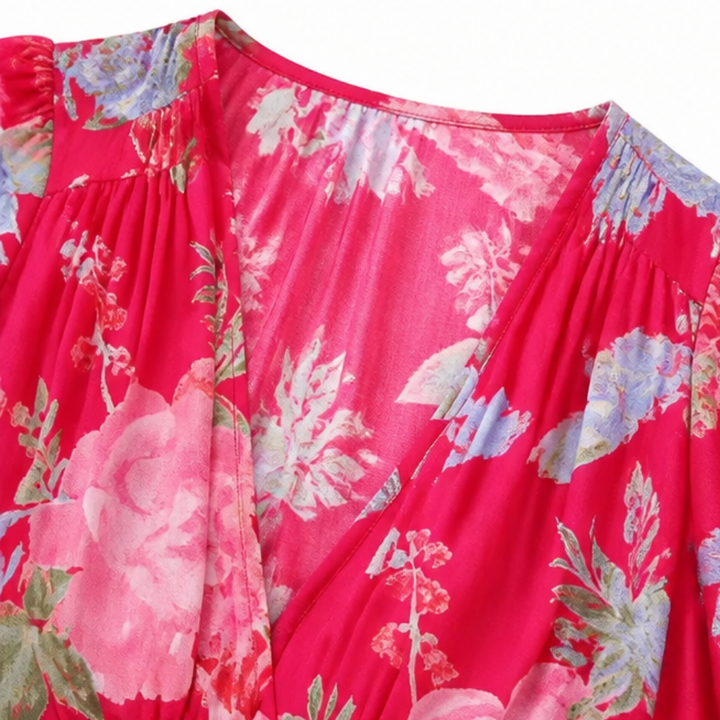Minelda™ – Flowing Floral Maxi Dress