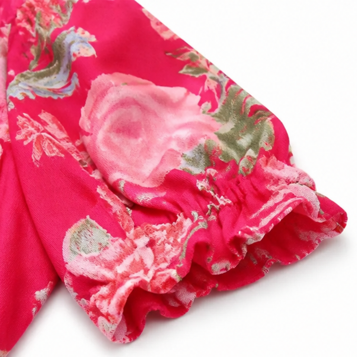 Minelda™ – Flowing Floral Maxi Dress