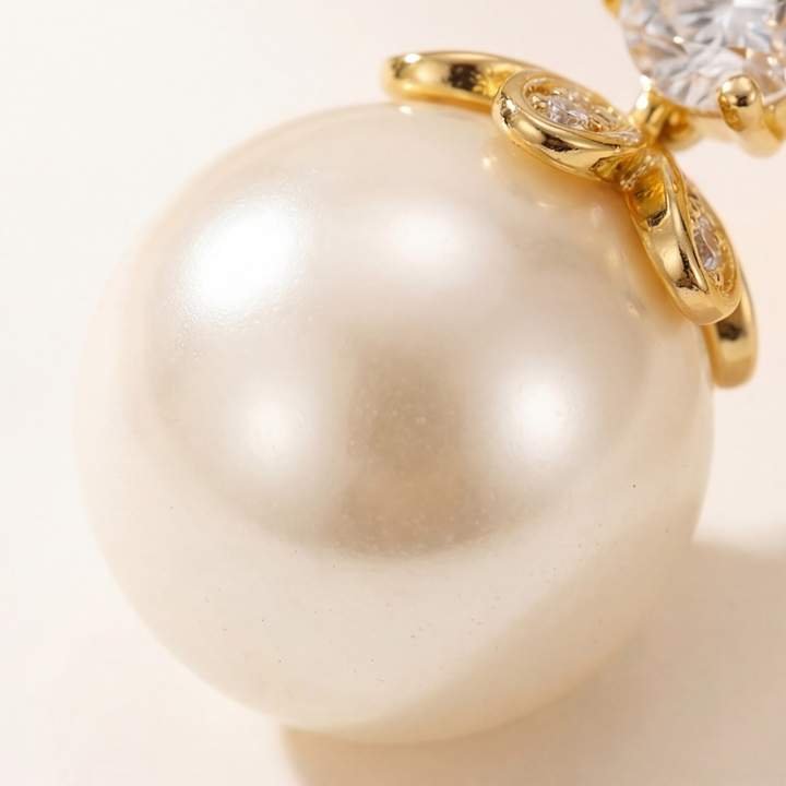 Florenza™ Sparkling Pearl Drop Earrings